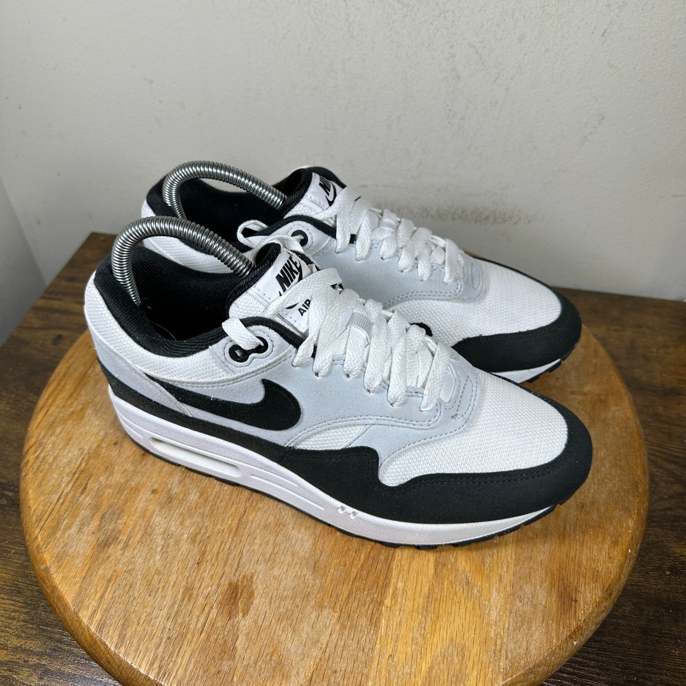 Nike Air Max 1 White Black Light Smoke Grey FD9082-107 Mens 6.5 Sneakers